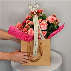 CAJA CON BEGONIAS